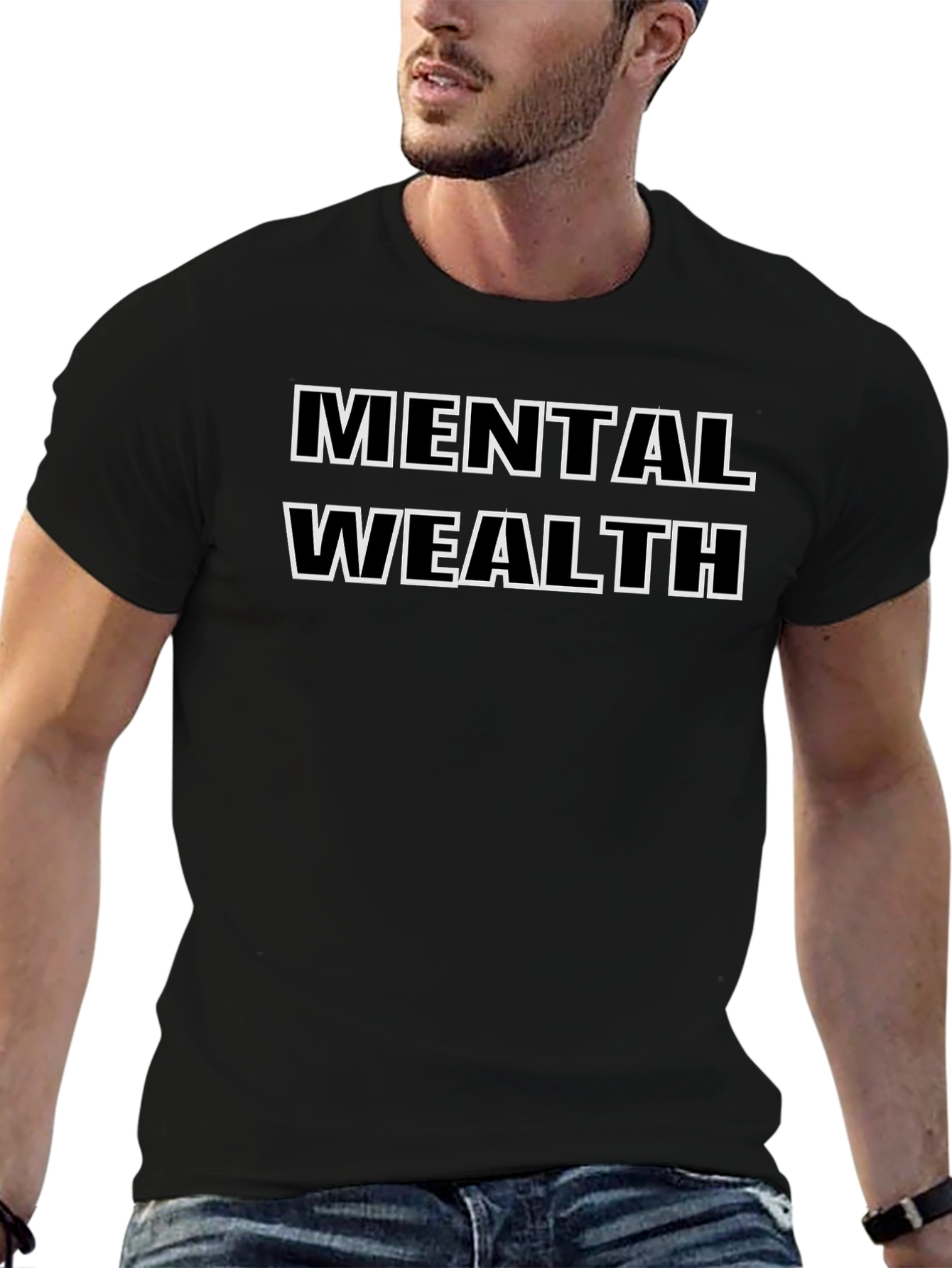 Mental Wealth Graphic Tee - Black
