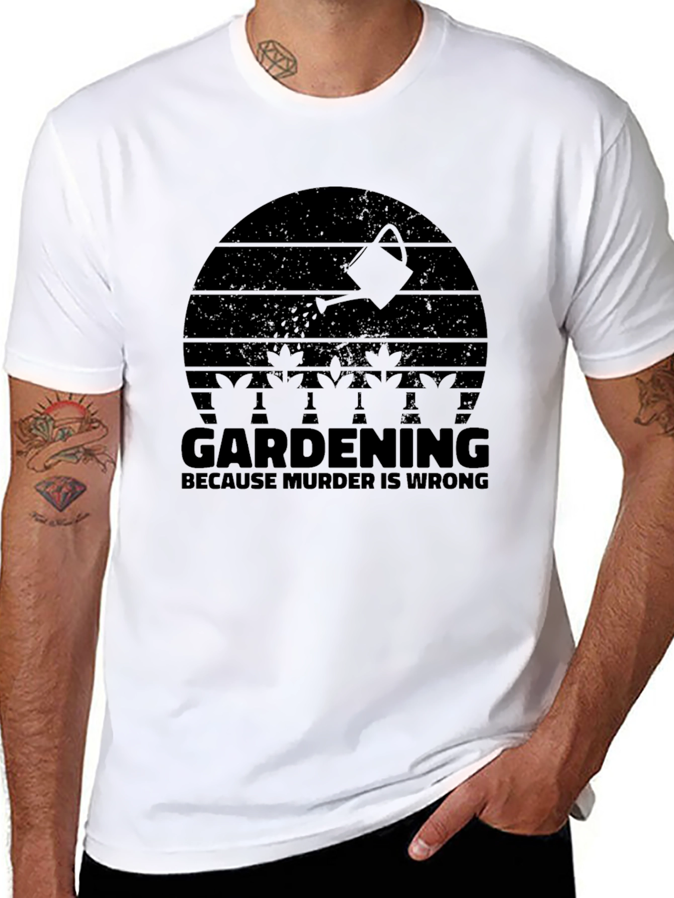 Gardening Because Murder is Wrong T-Shirt