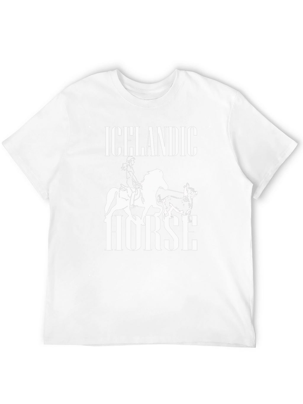 Icelandic Horse Graphic Tee - Unisex Black T-Shirt