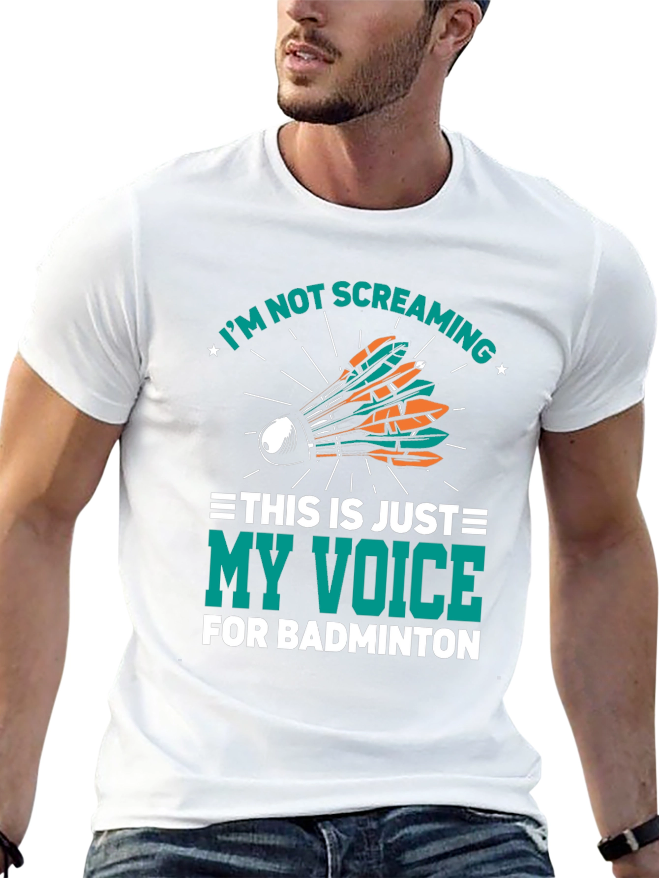 Badminton Screaming Voice T-Shirt