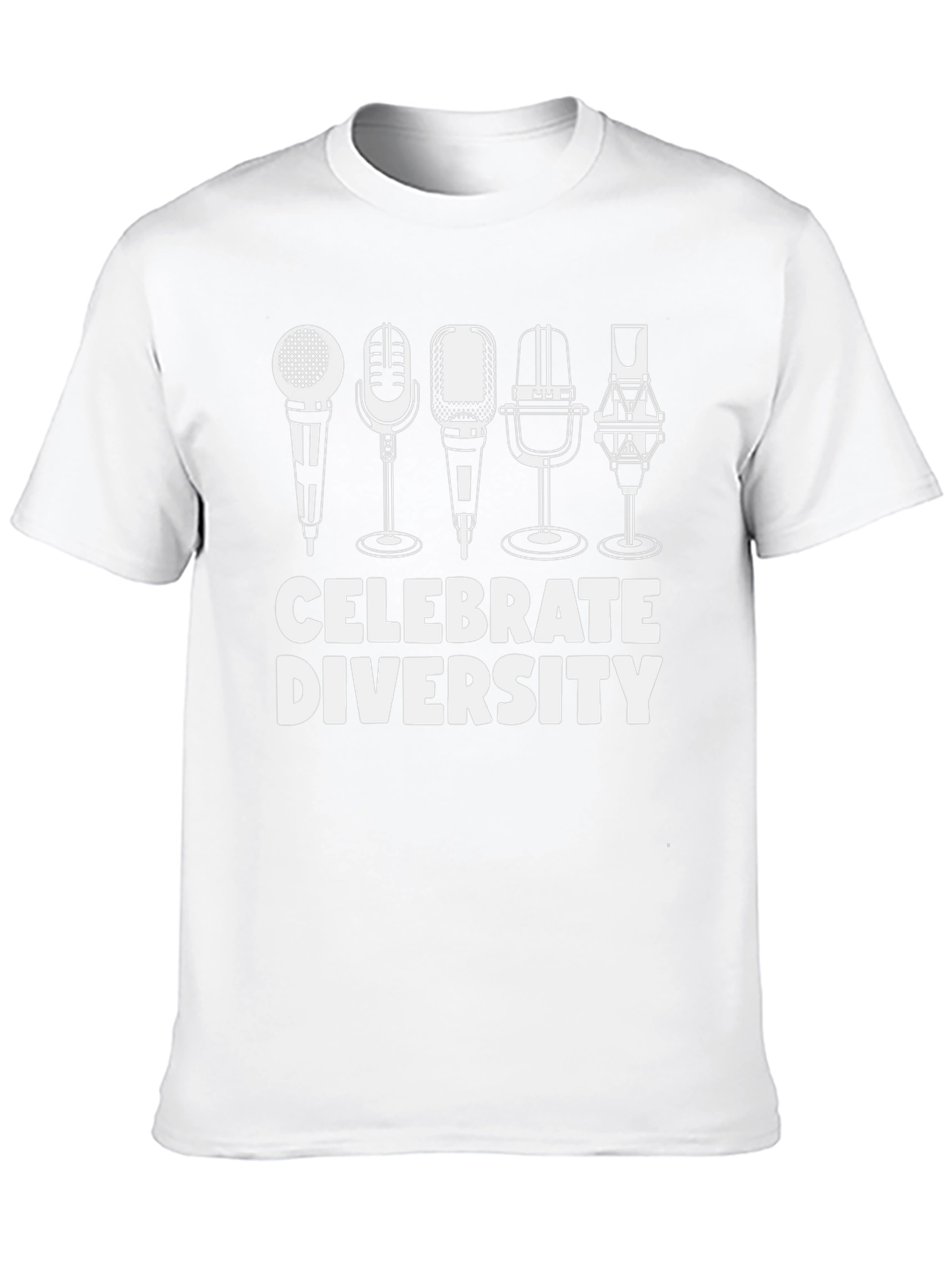 Celebrate Diversity Microphone T-Shirt