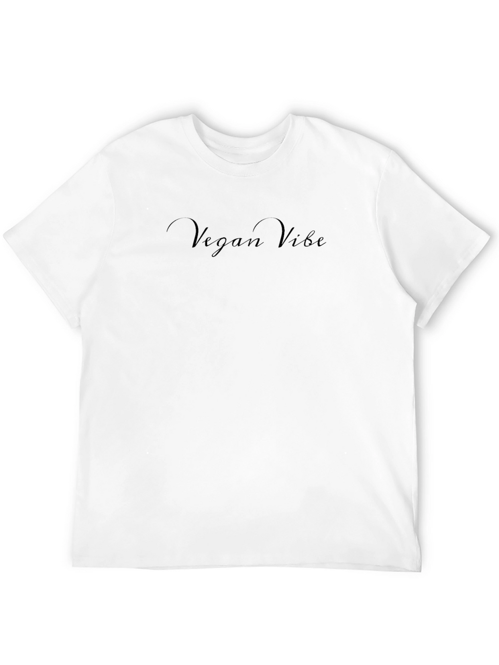 Vegan Vibe Black Crewneck T-Shirt