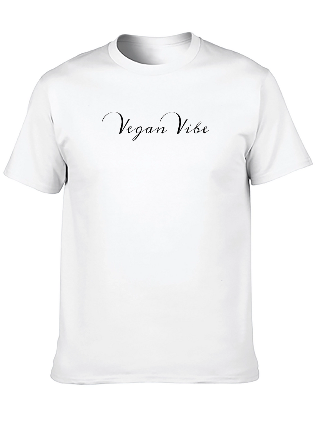 Vegan Vibe Black Crewneck T-Shirt