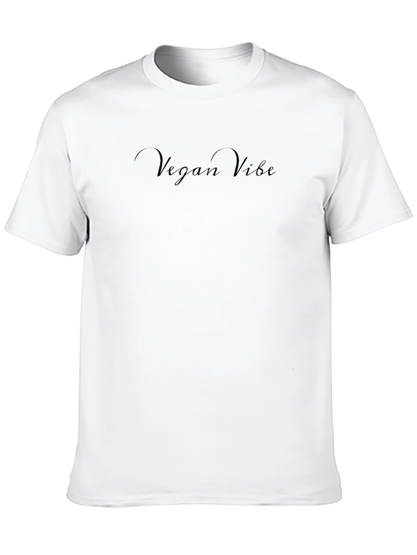 Vegan Vibe Black Crewneck T-Shirt