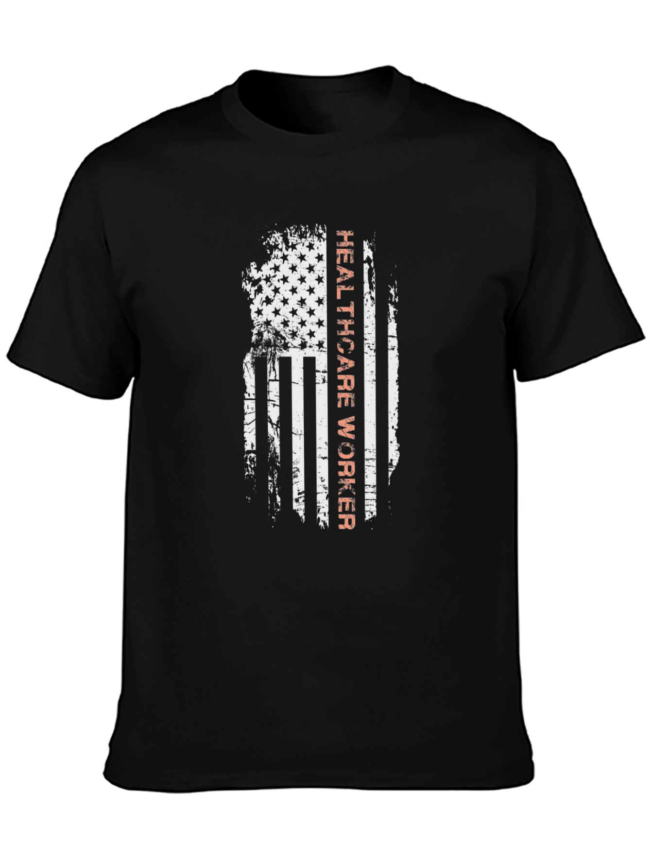 Healthcare Worker American Flag Graphic Tee