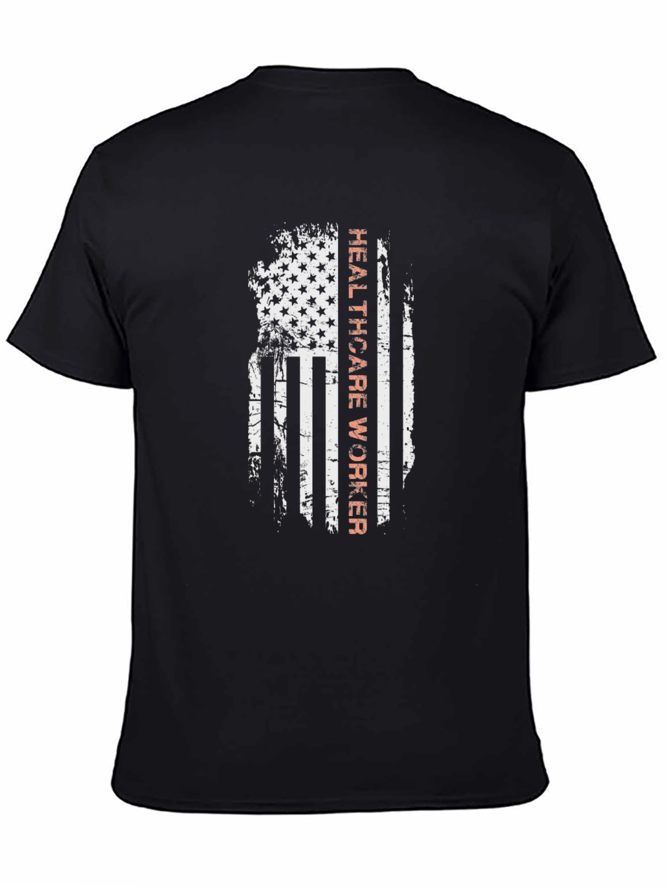 Healthcare Worker American Flag Graphic Tee