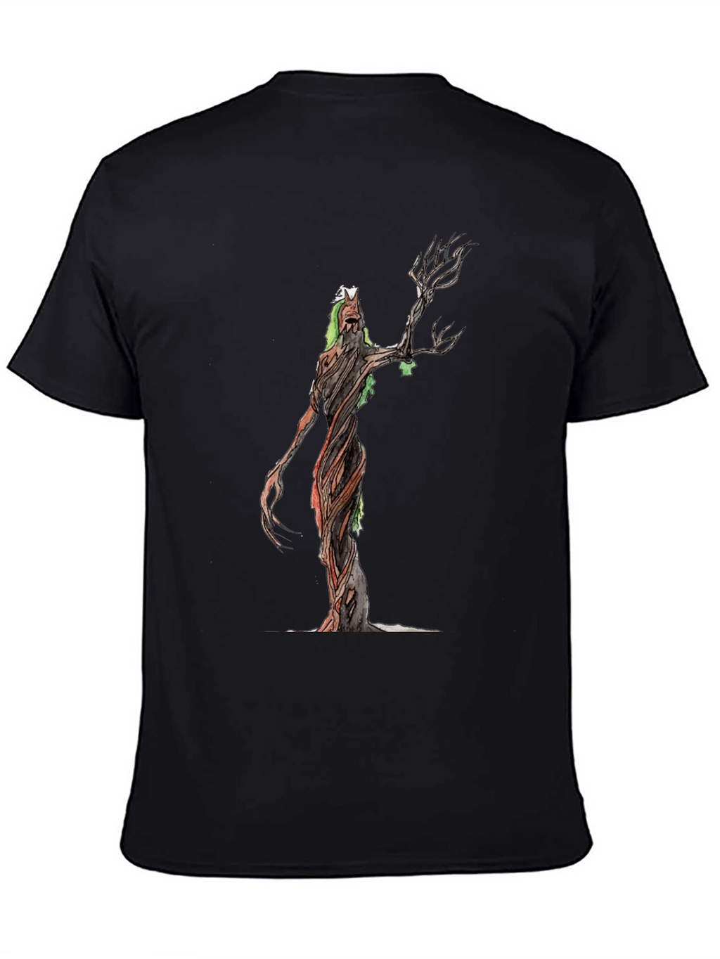 Mystic Tree Creature Black T-Shirt