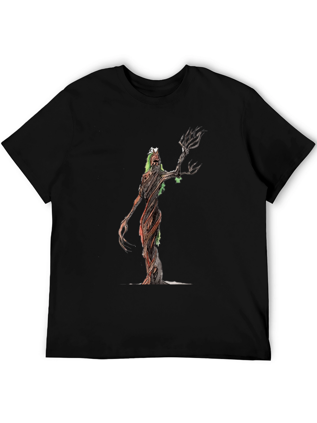 Mystic Tree Creature Black T-Shirt