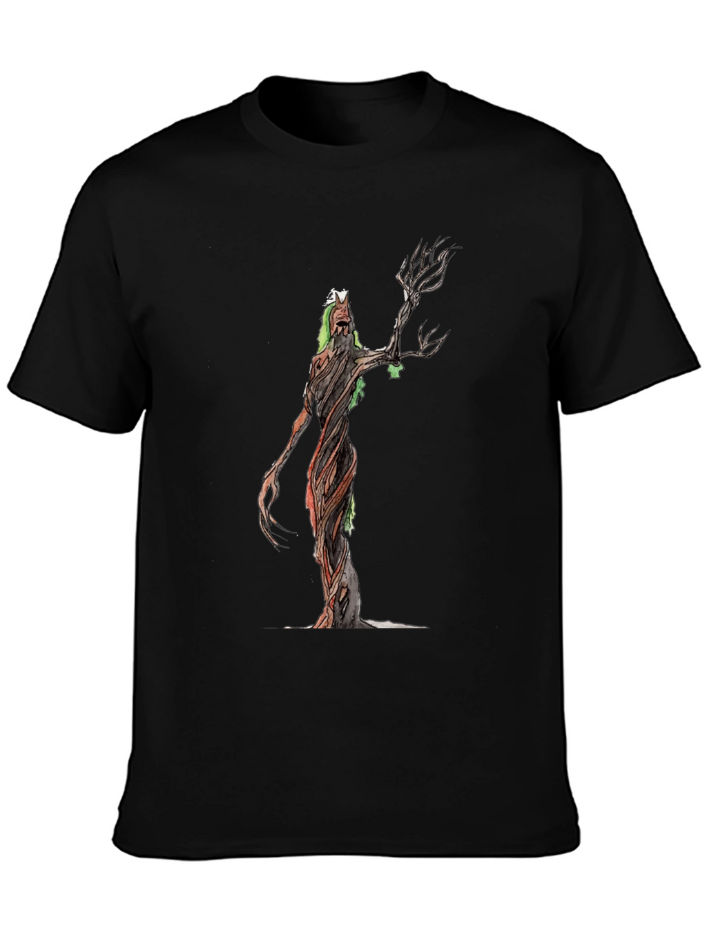 Mystic Tree Creature Black T-Shirt