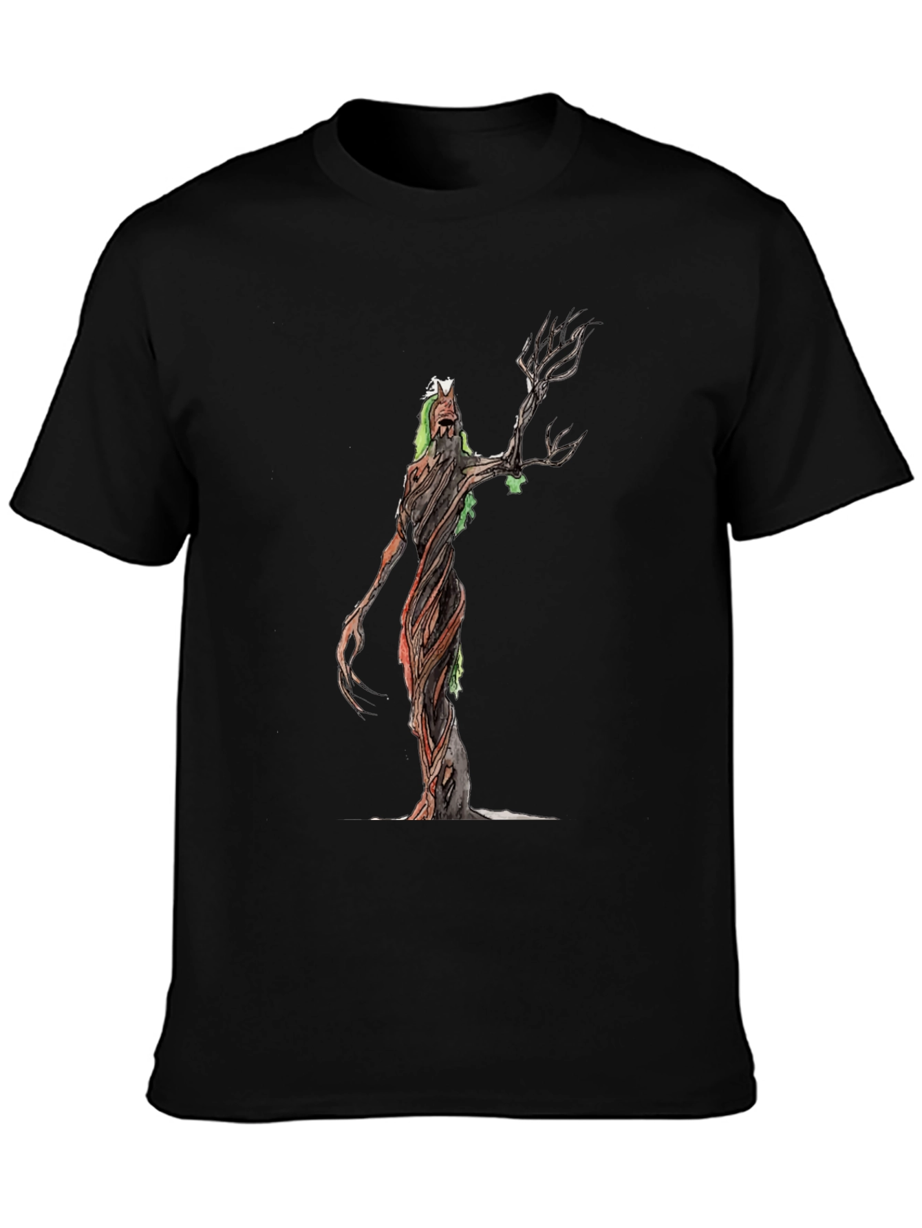 Mystic Tree Creature Black T-Shirt
