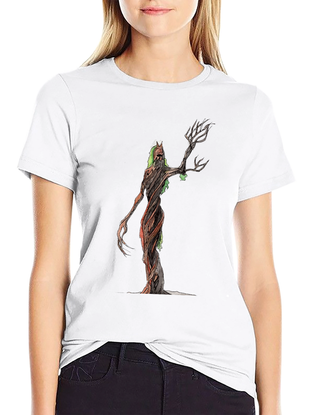 Mystic Tree Creature Black T-Shirt