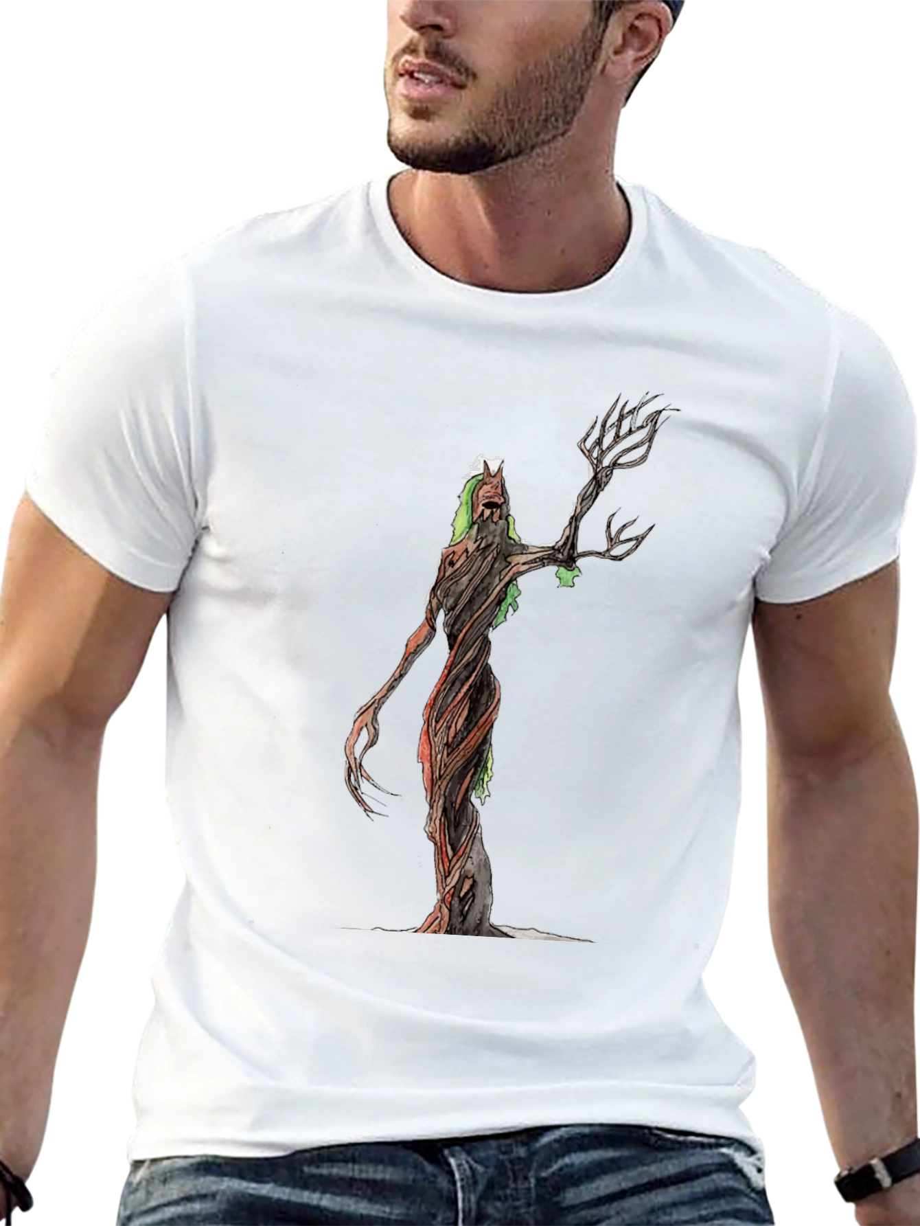 Mystic Tree Creature Black T-Shirt