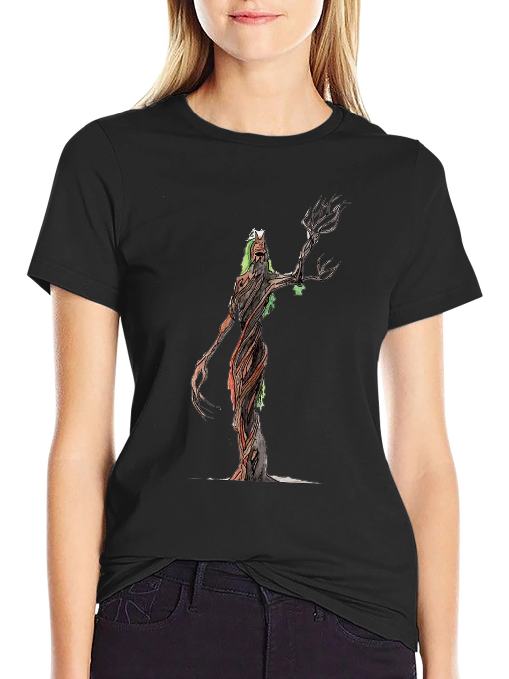 Mystic Tree Creature Black T-Shirt