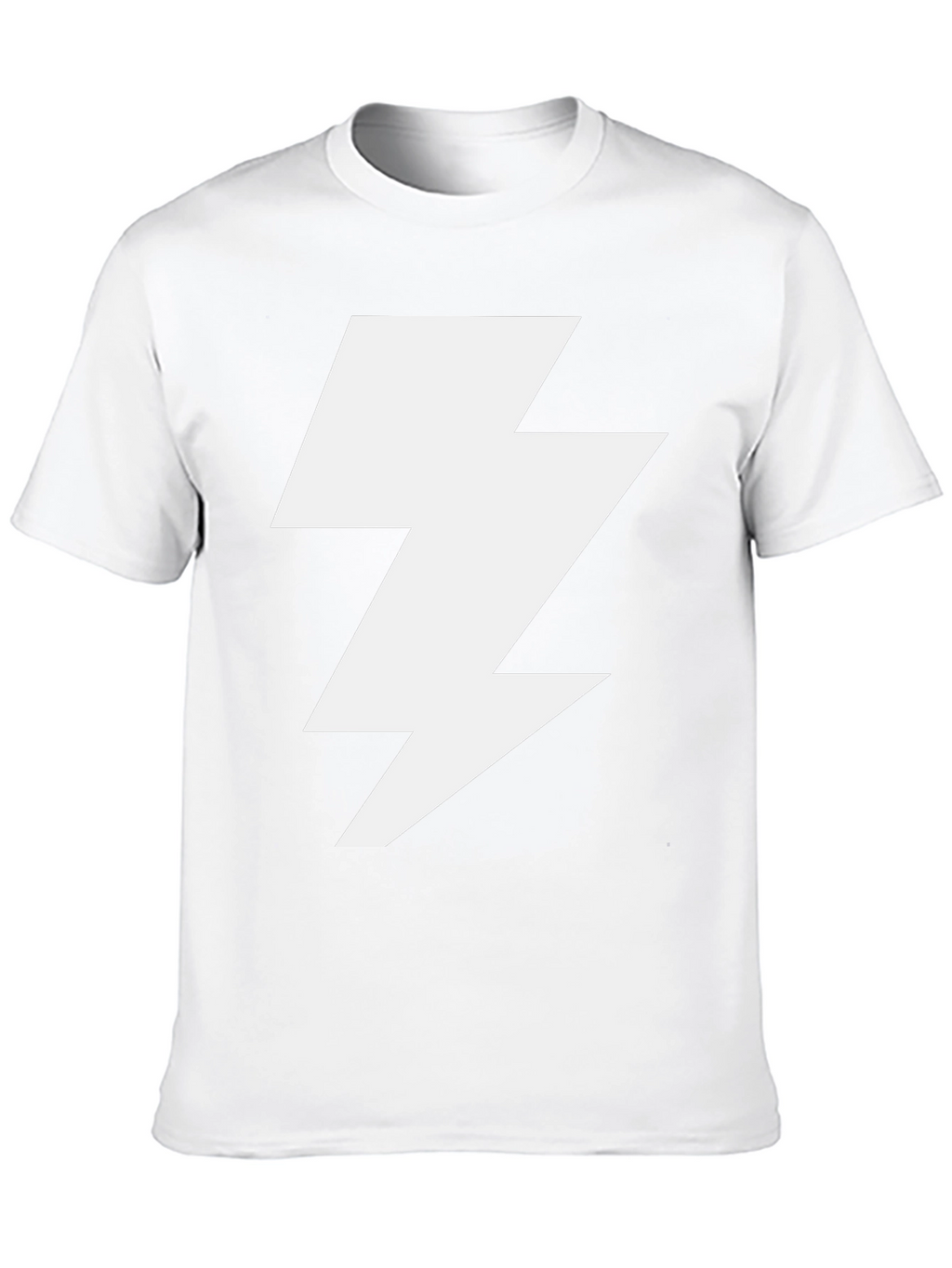 Lightning Bolt Graphic Tee - Bold Black T-Shirt
