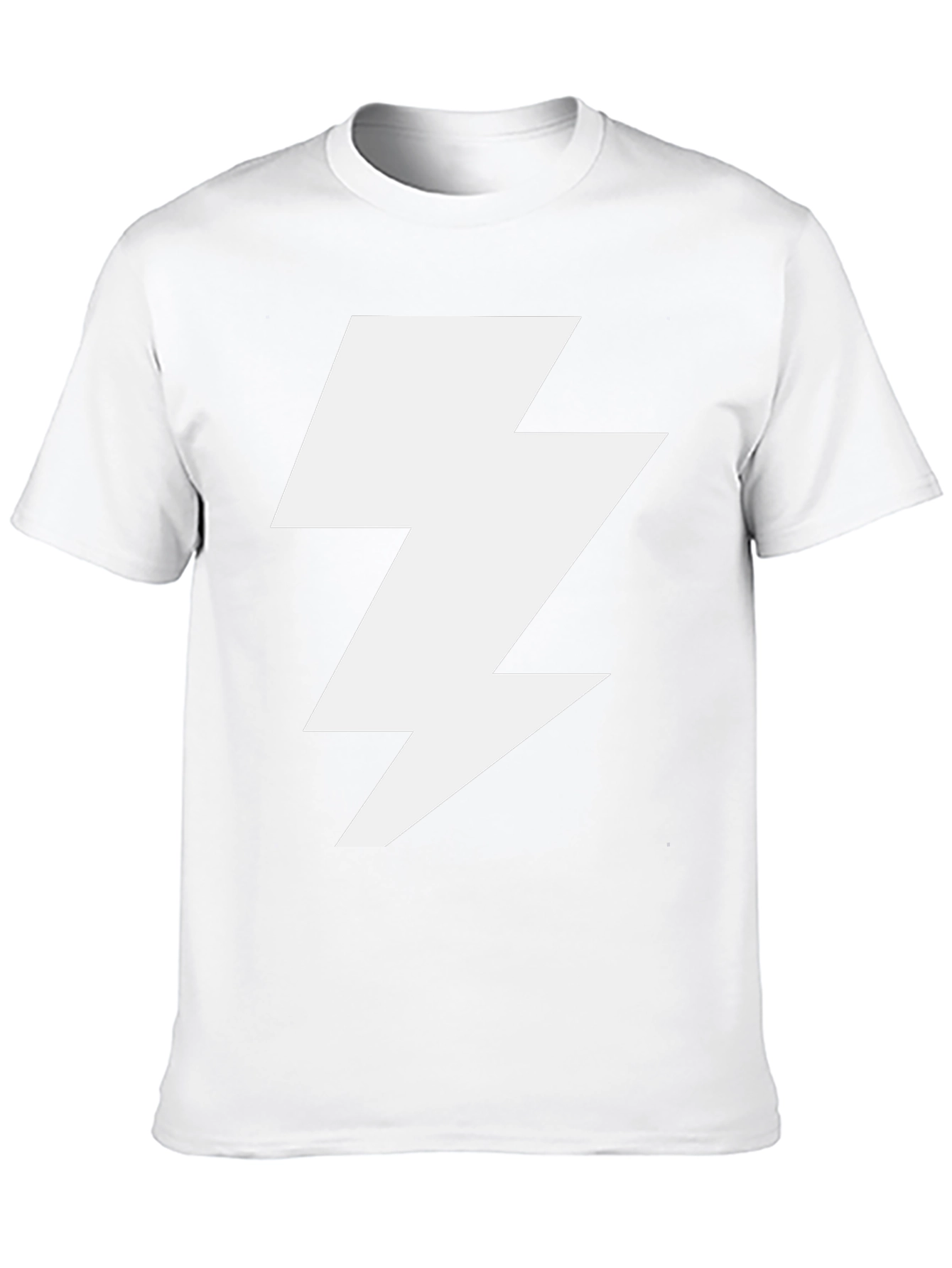 Lightning Bolt Graphic Tee - Bold Black T-Shirt