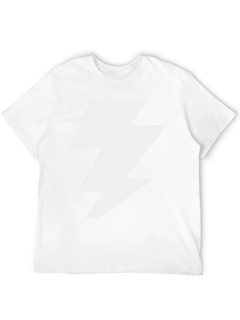 Lightning Bolt Graphic Tee - Bold Black T-Shirt