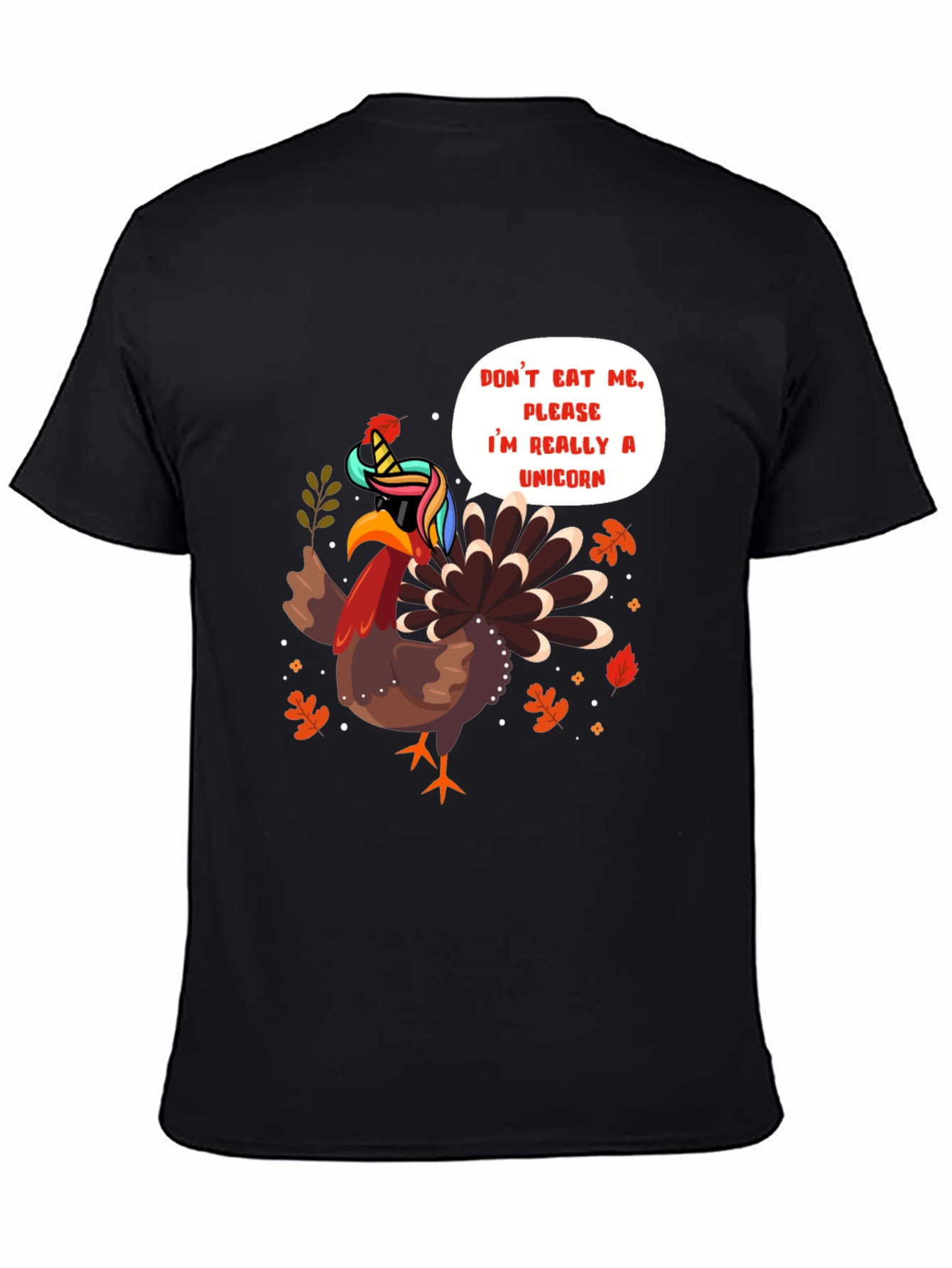 Unicorn Turkey Graphic Tee - Thanksgiving Humor