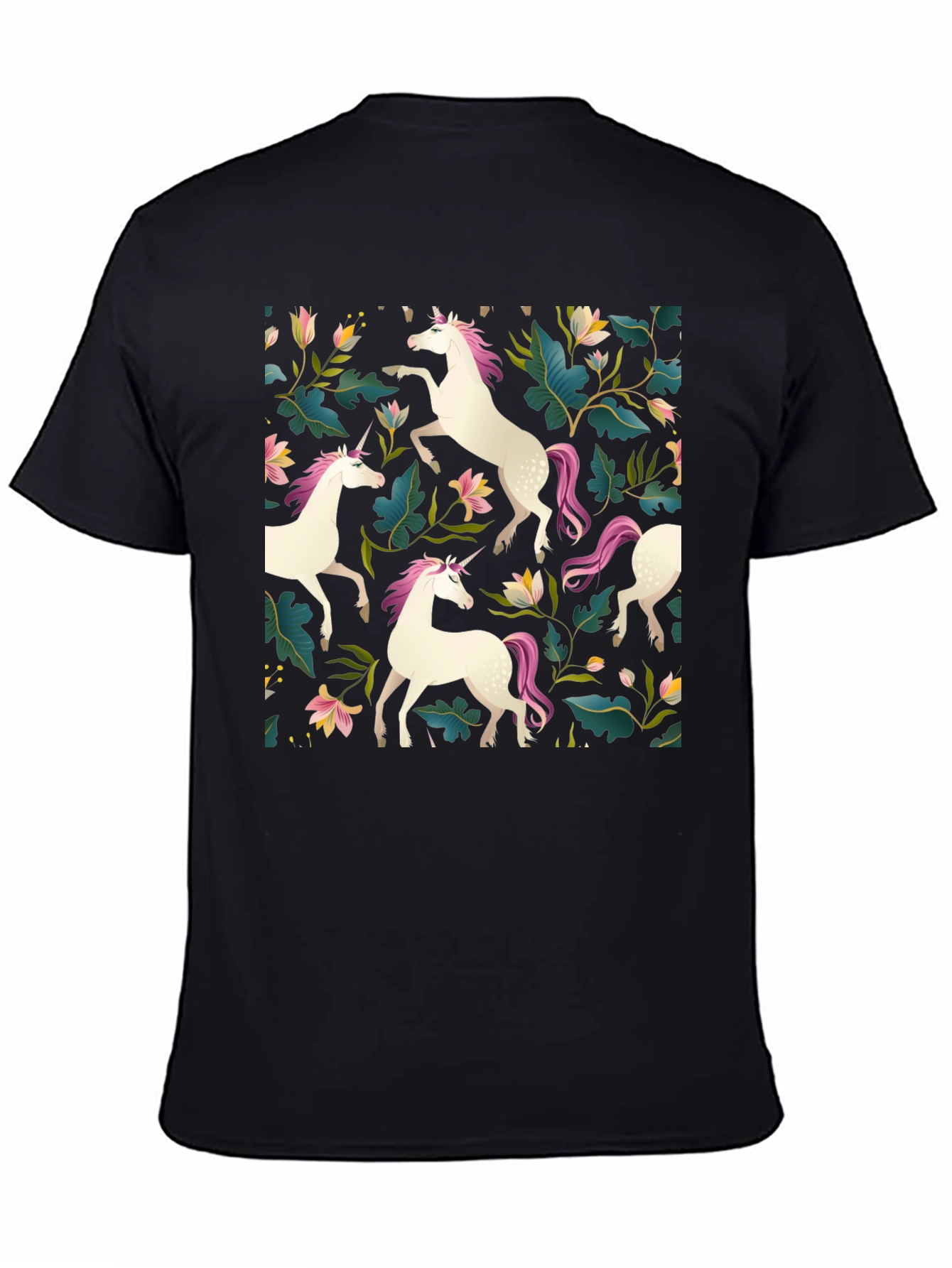 Unicorn Floral T-Shirt - Stylish Graphic Tee