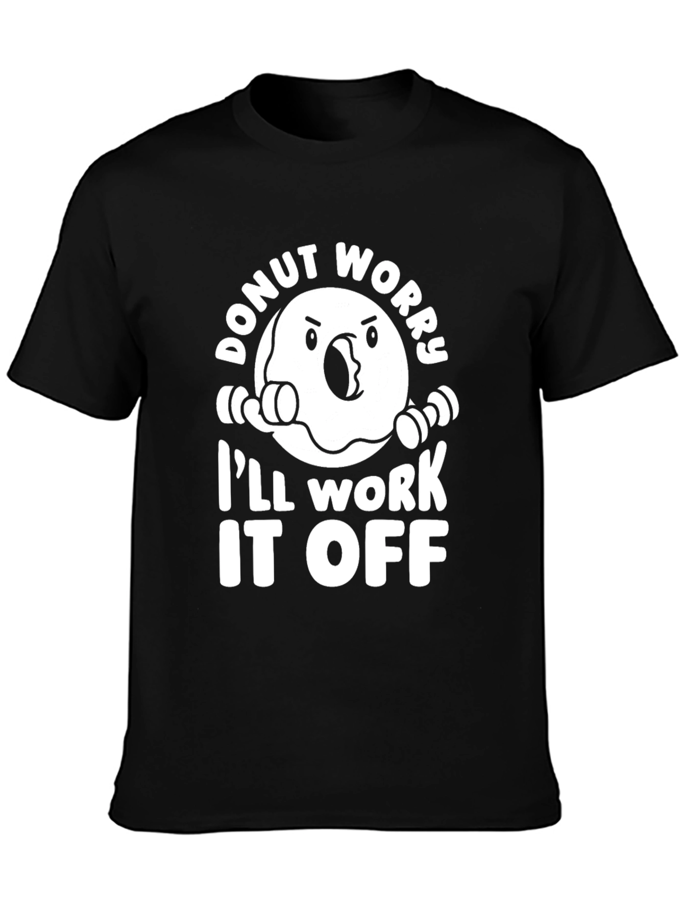Funny Donut Workout T-Shirt - Ill Work It Off