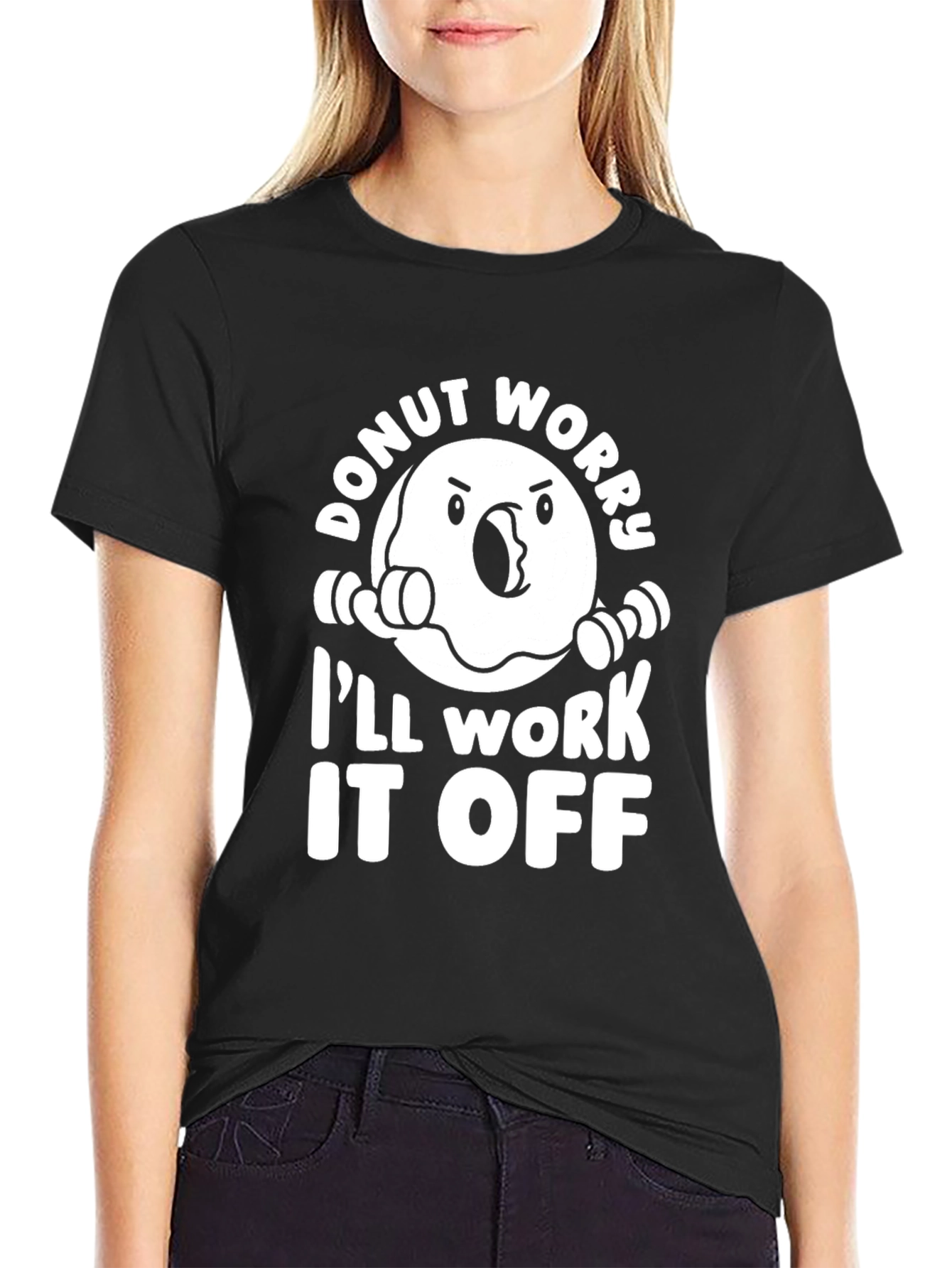 Funny Donut Workout T-Shirt - Ill Work It Off