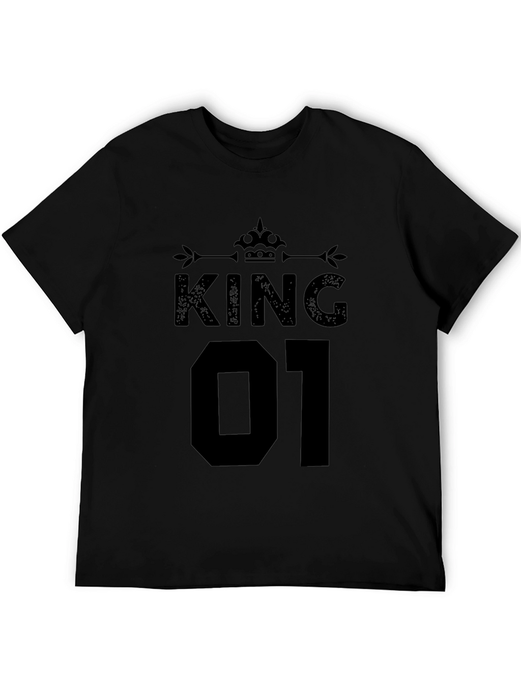 King 01 Graphic T-Shirt - Black