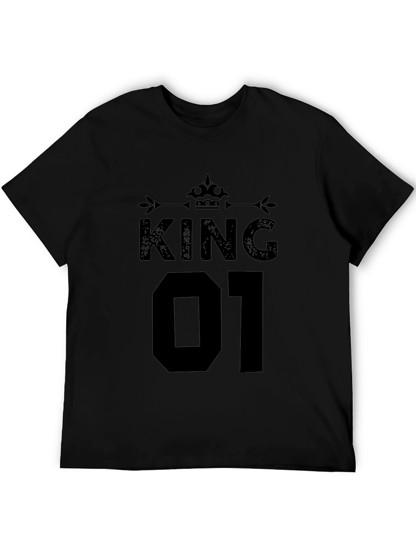 King 01 Graphic T-Shirt - Black