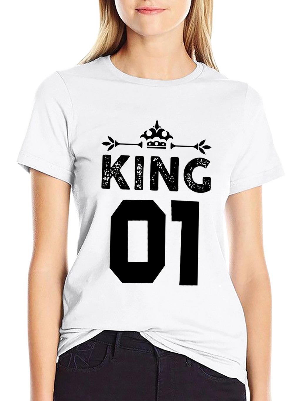 King 01 Graphic T-Shirt - Black