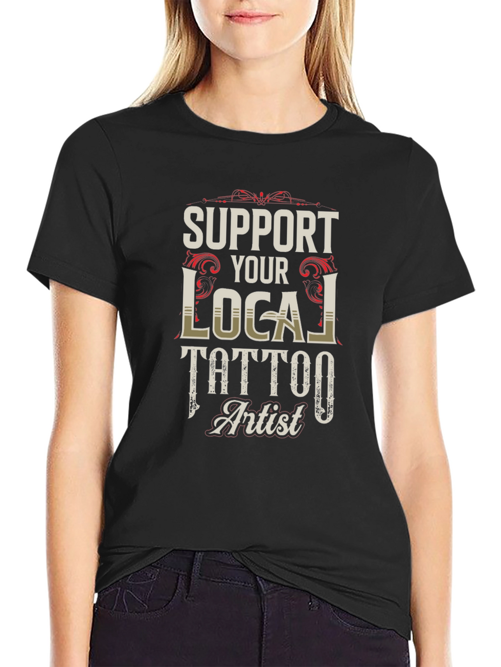 Support Your Local Tattoo Artist Graphic Tee