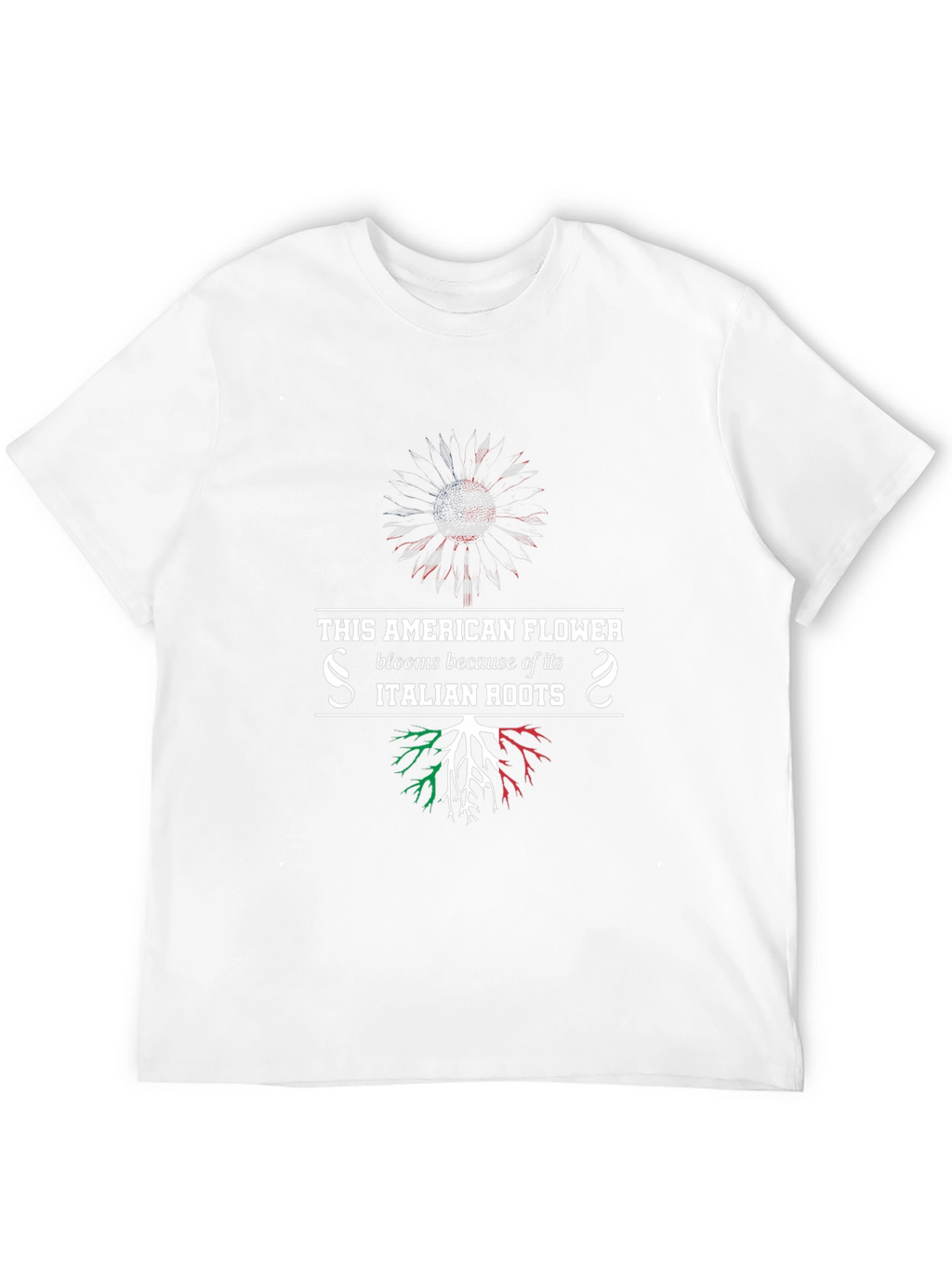 American Flower Italian Roots T-Shirt