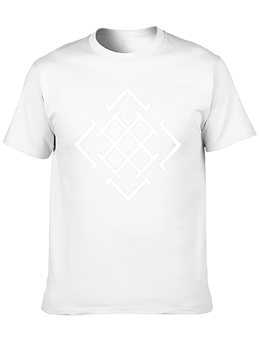 Geometric Pattern Black Tee