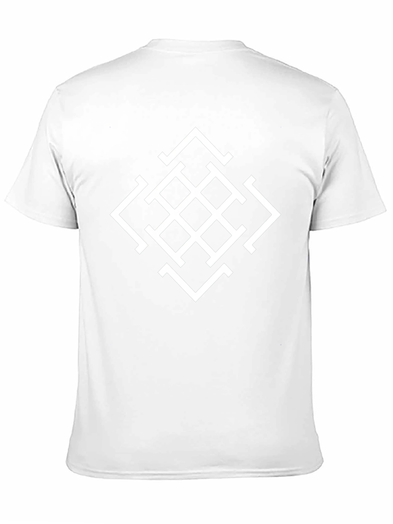 Geometric Pattern Black Tee