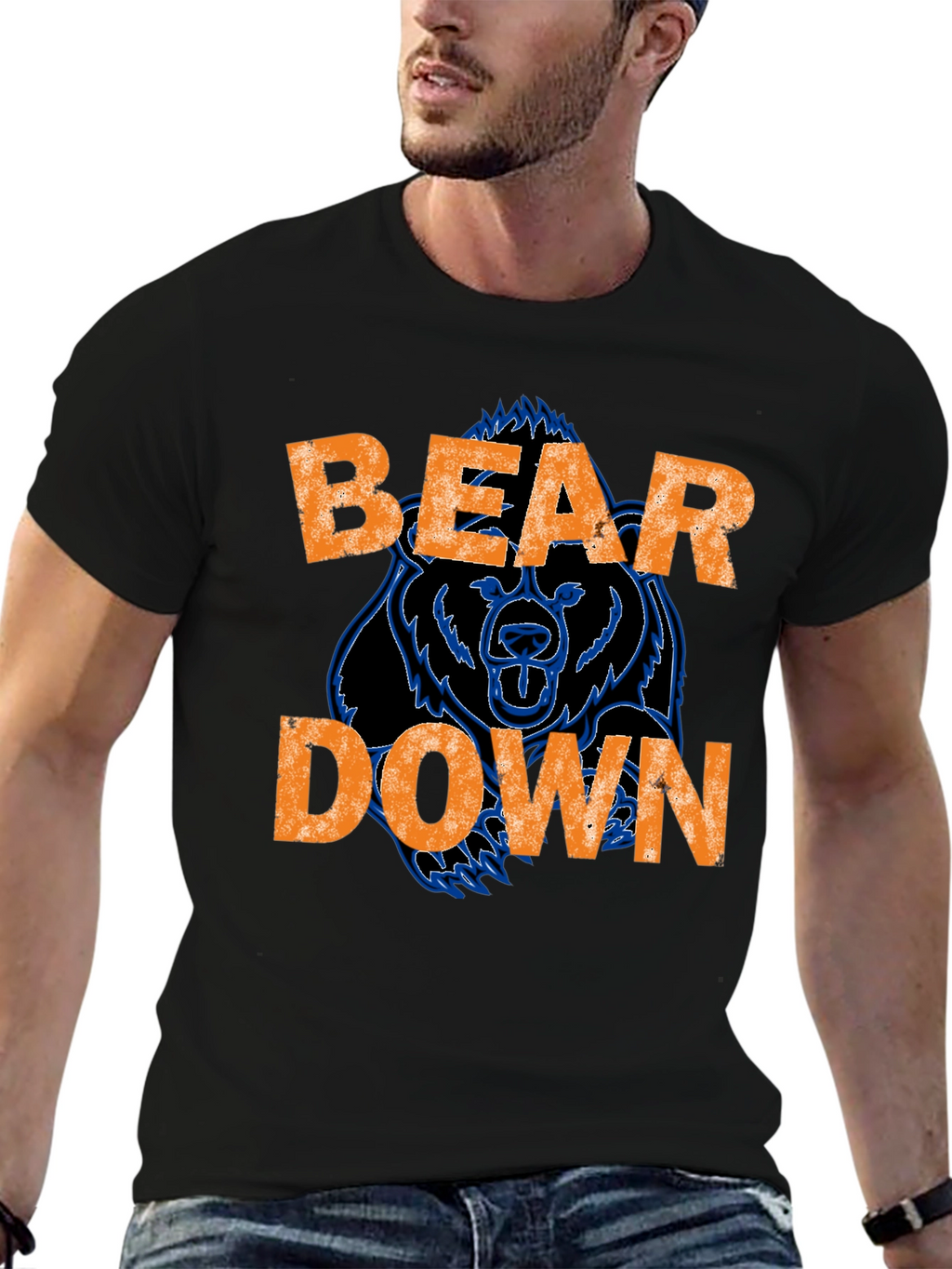 Bear Down Black T-Shirt