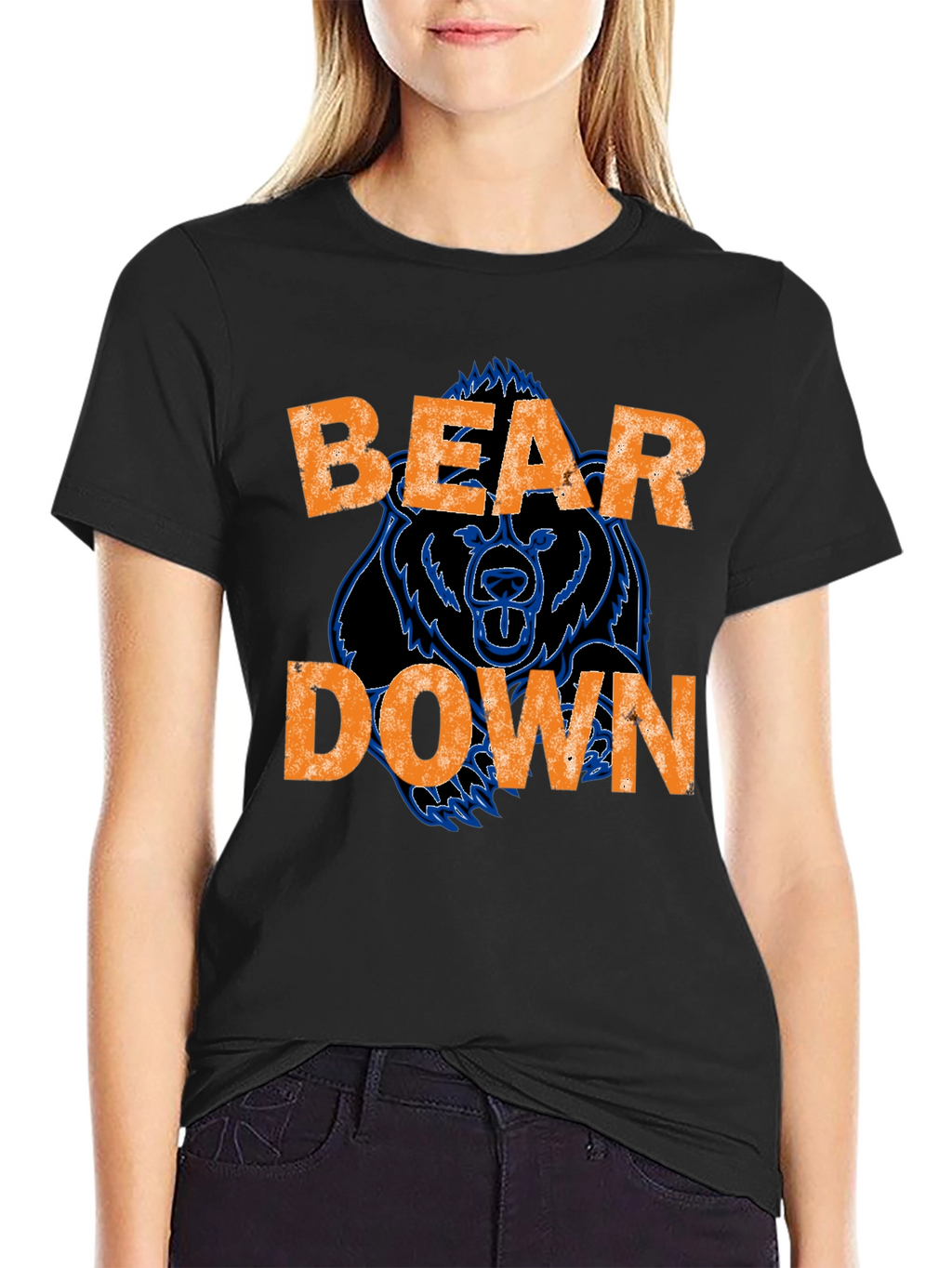 Bear Down Black T-Shirt
