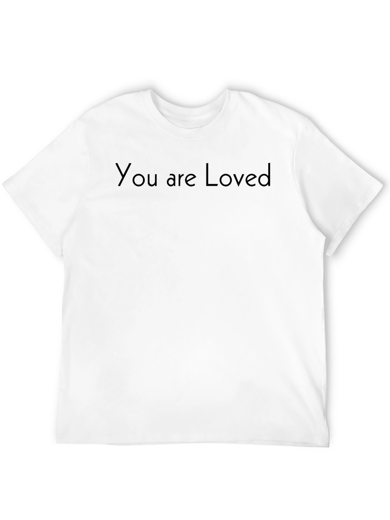 You Are Loved Black Tee - Comfort Fit