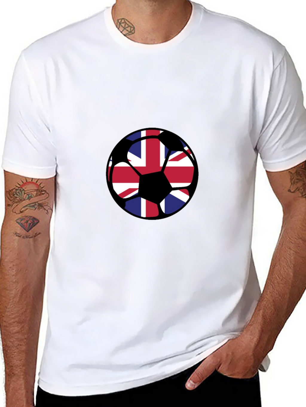 Union Jack Soccer Ball Graphic Tee