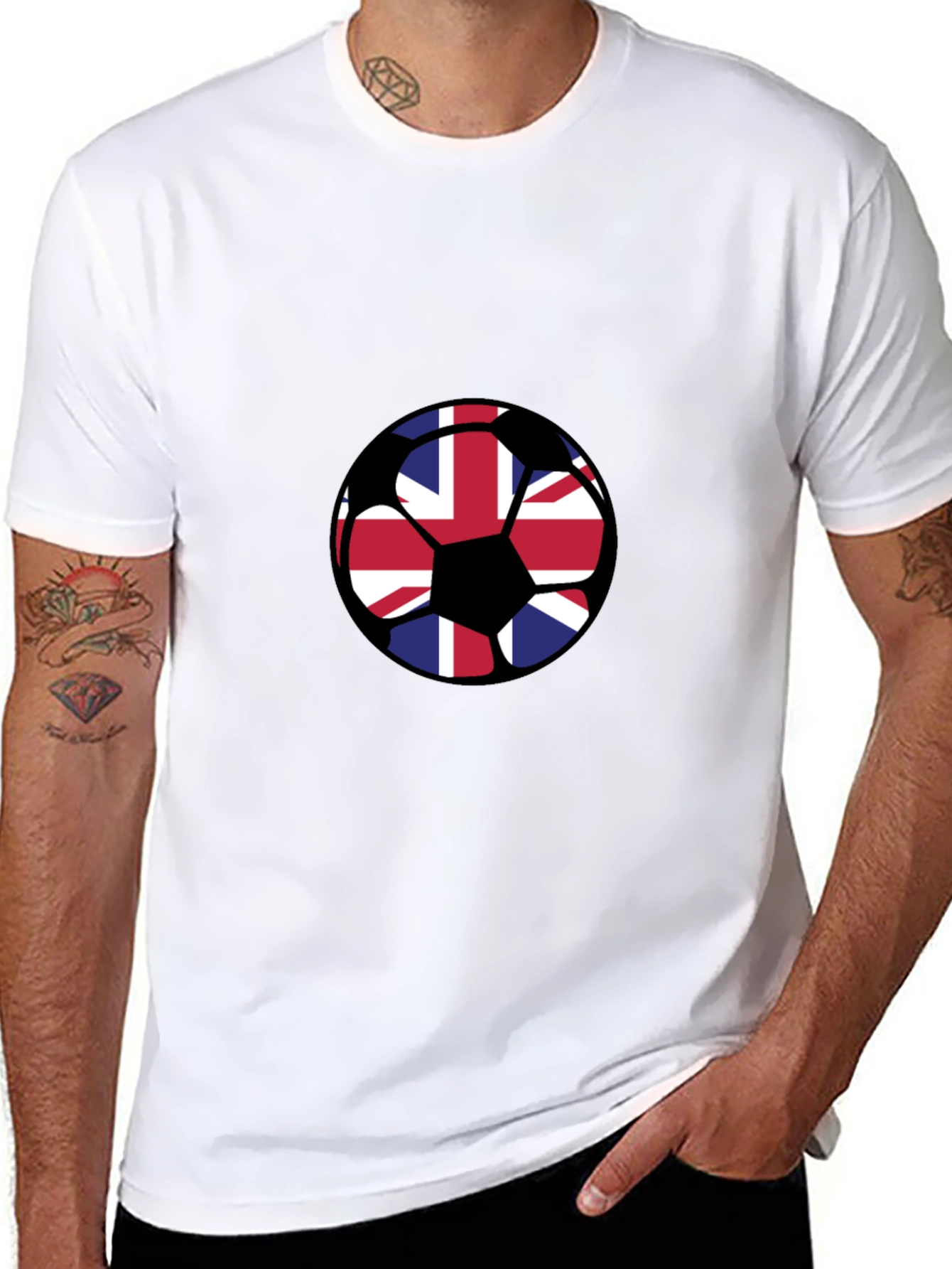 Union Jack Soccer Ball Graphic Tee