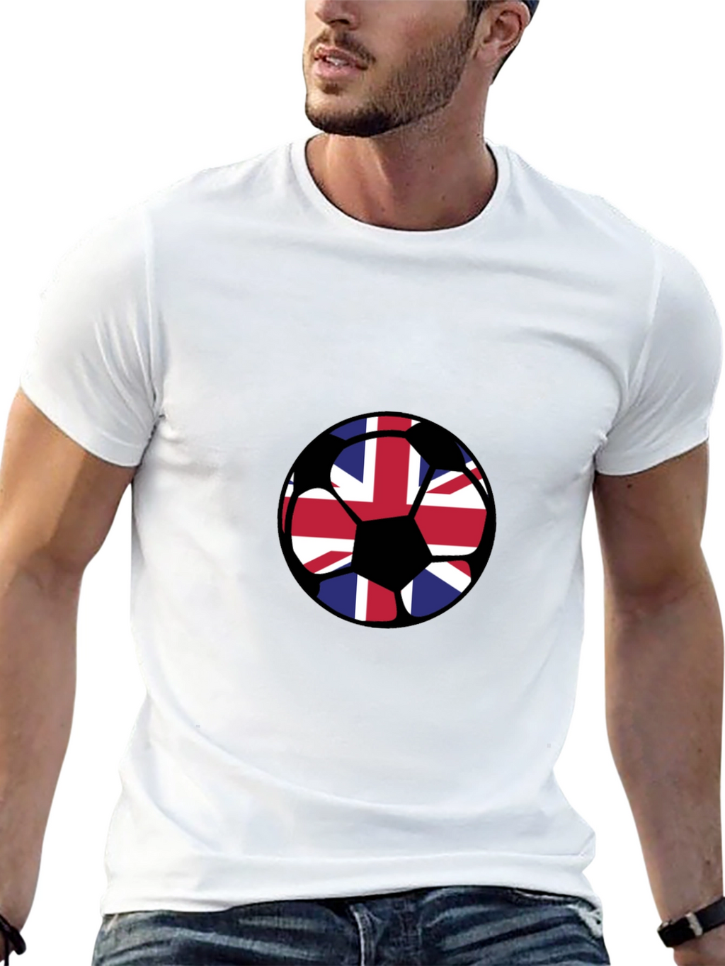 Union Jack Soccer Ball Graphic Tee