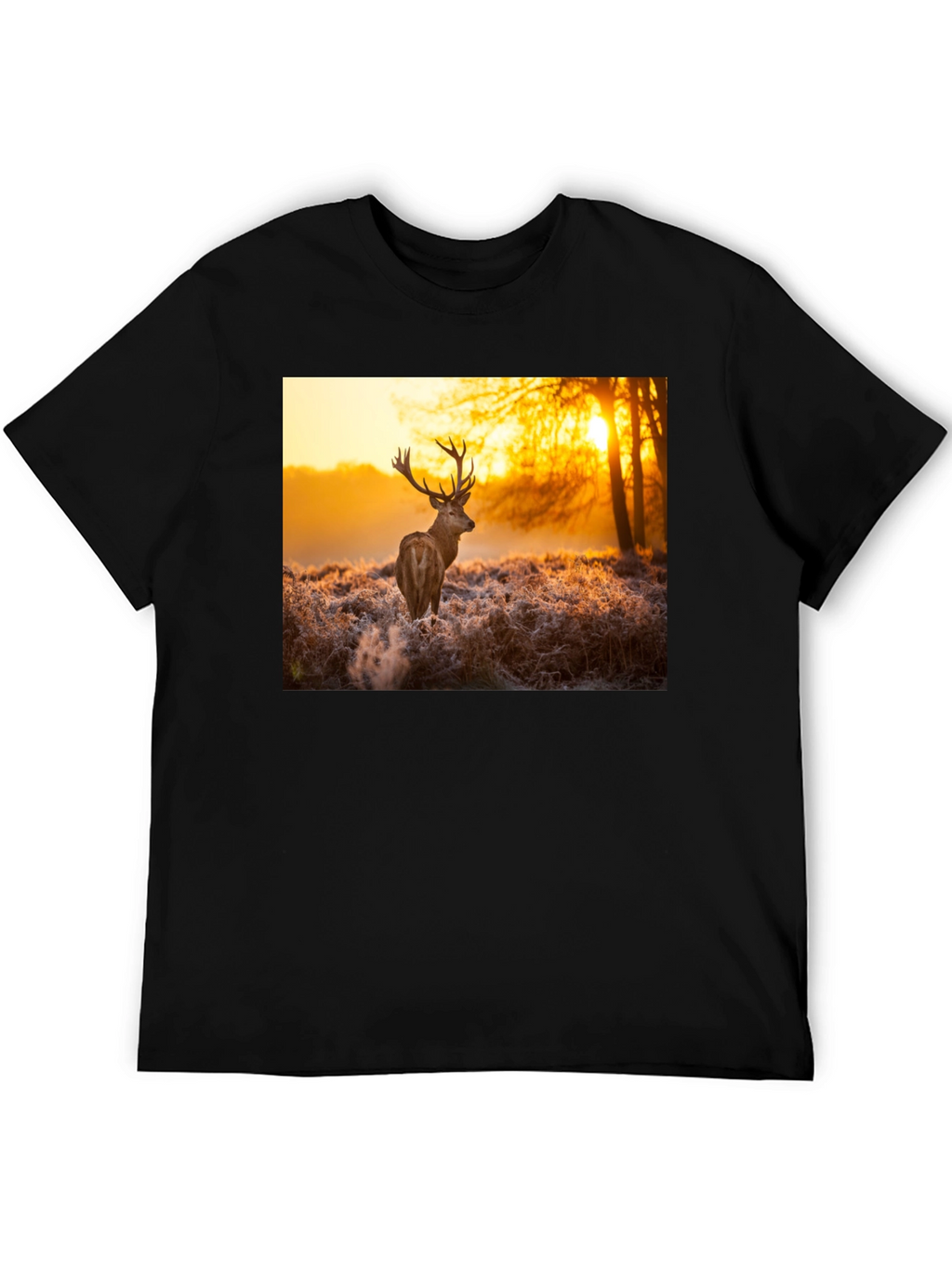 Deer Sunset Graphic Tee