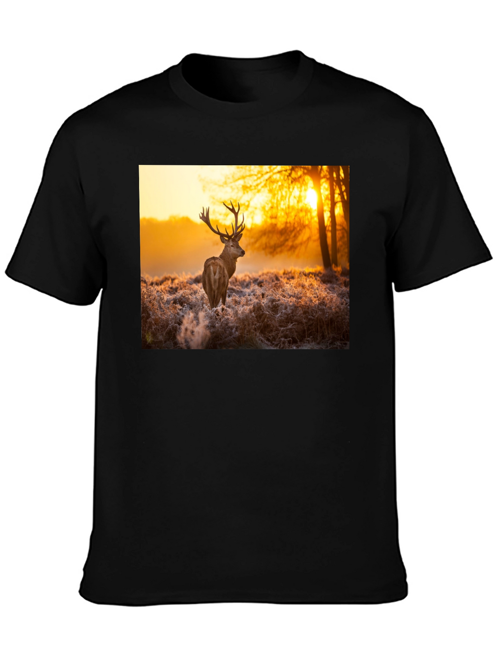 Deer Sunset Graphic Tee