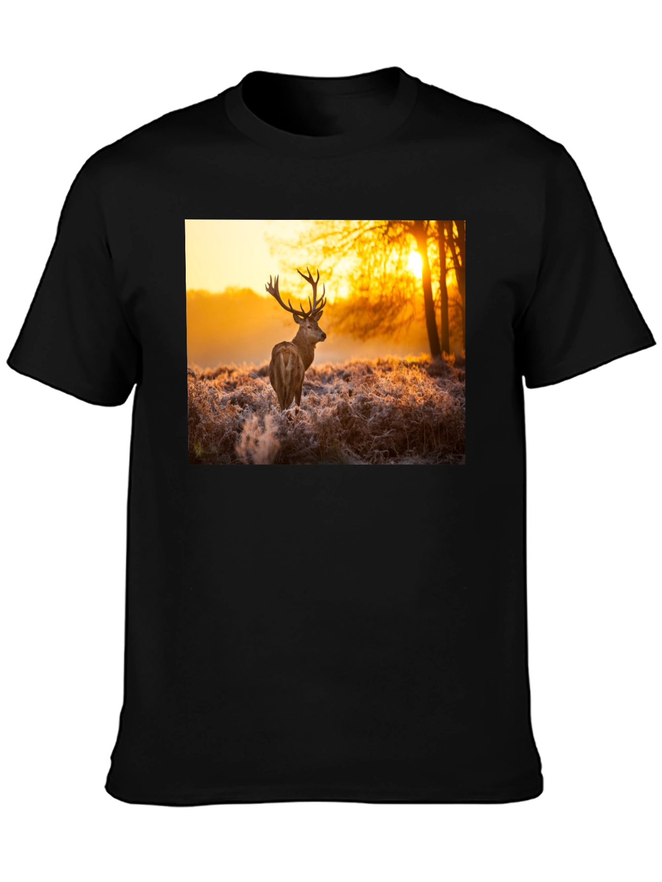 Deer Sunset Graphic Tee