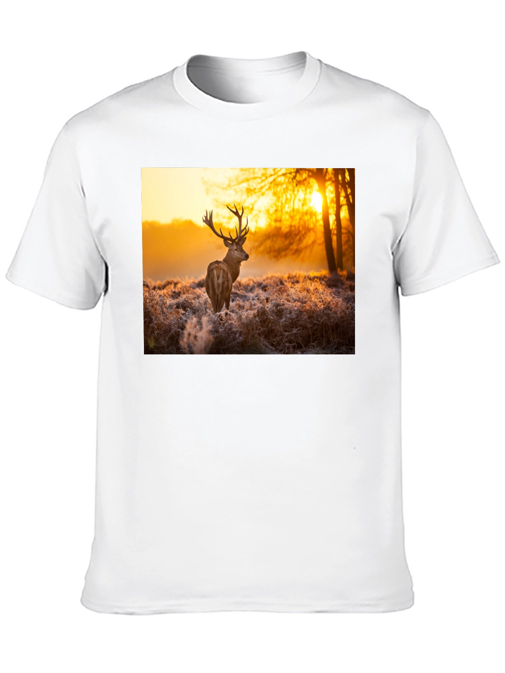 Deer Sunset Graphic Tee
