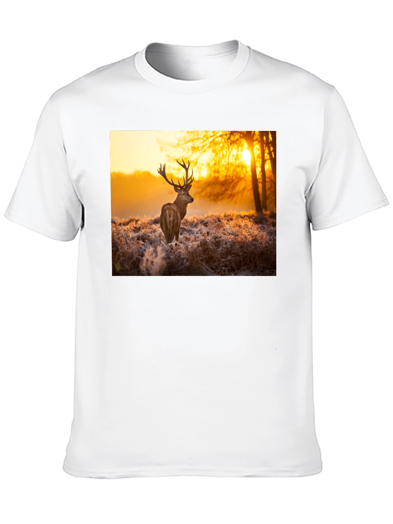 Deer Sunset Graphic Tee