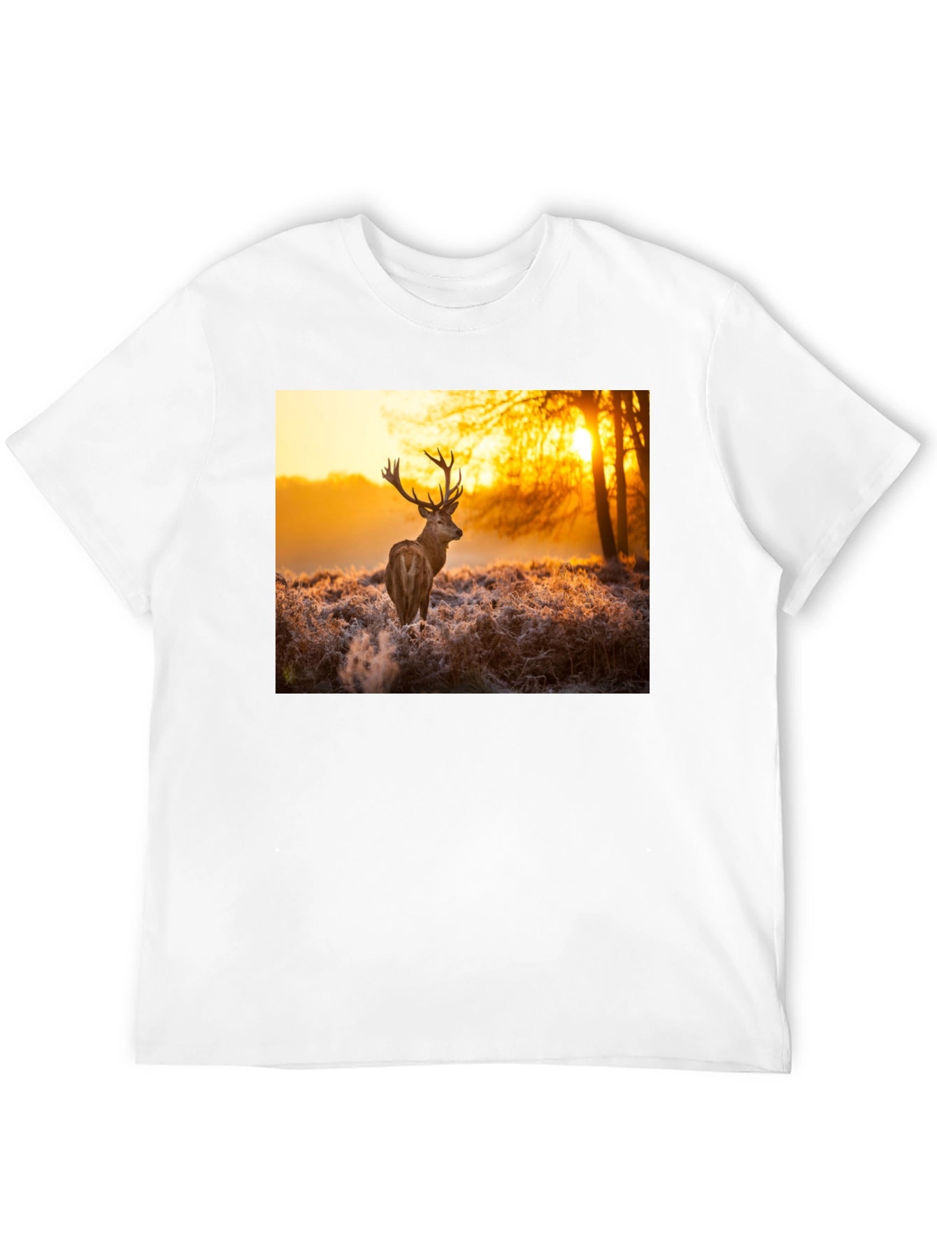 Deer Sunset Graphic Tee