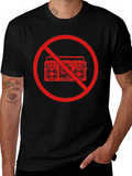 No Boombox Graphic T-Shirt - Bold Statement Tee