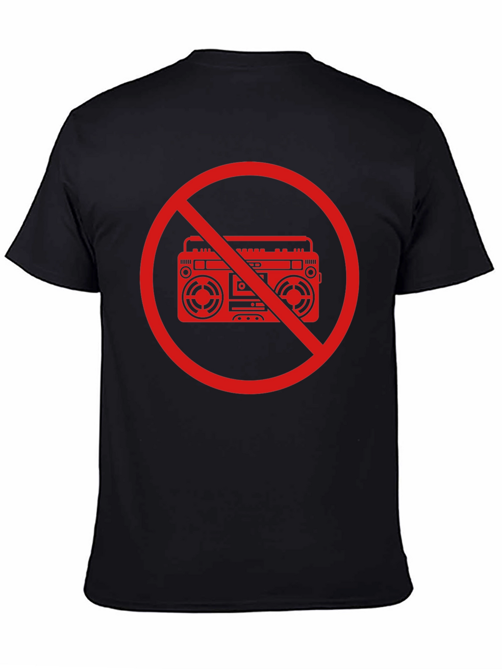 No Boombox Graphic T-Shirt - Bold Statement Tee