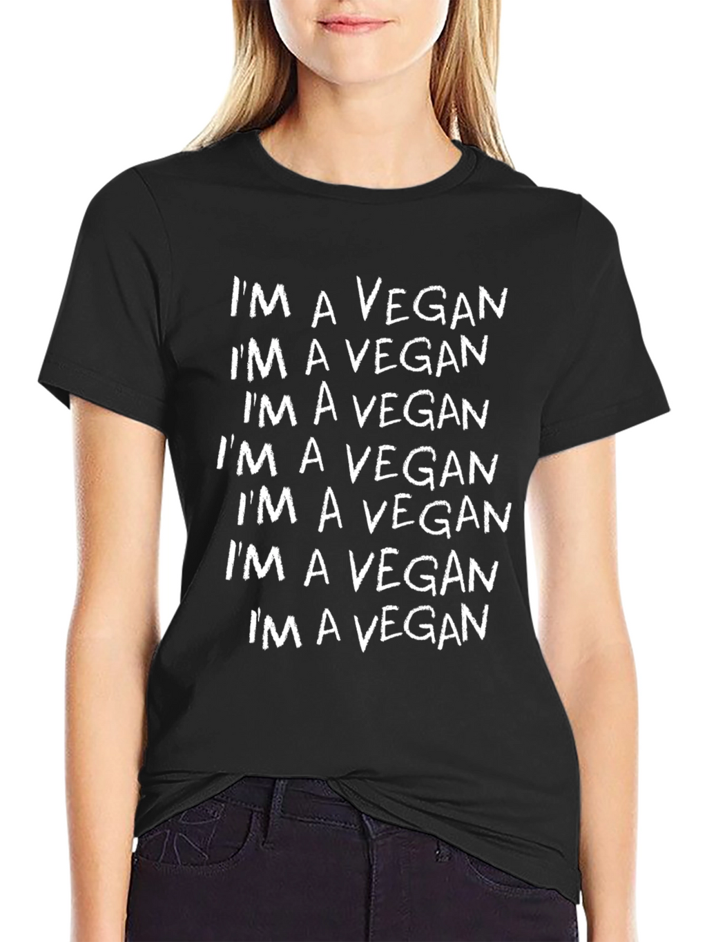 Im A Vegan T-Shirt - Black Statement Tee