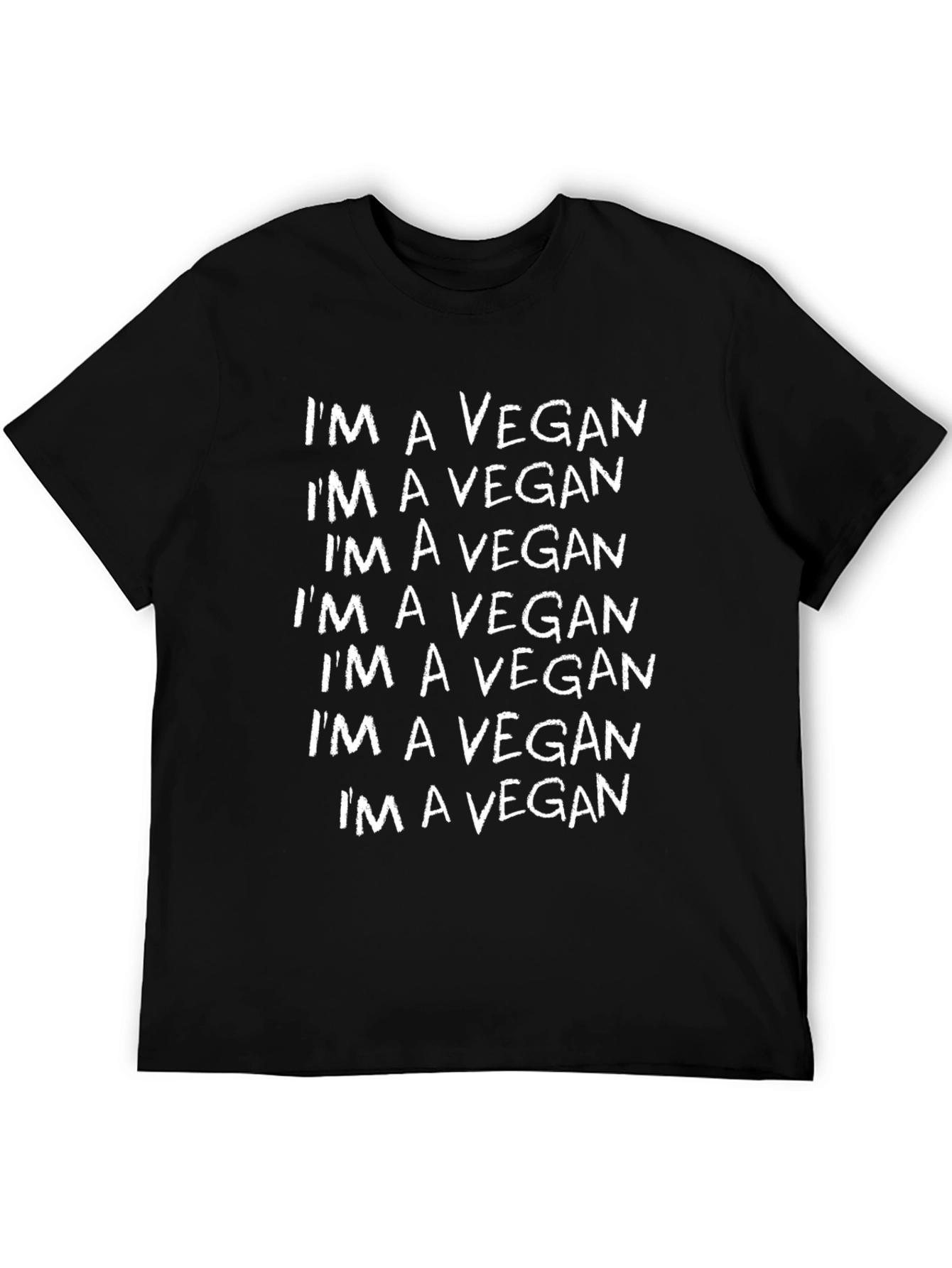 Im A Vegan T-Shirt - Black Statement Tee