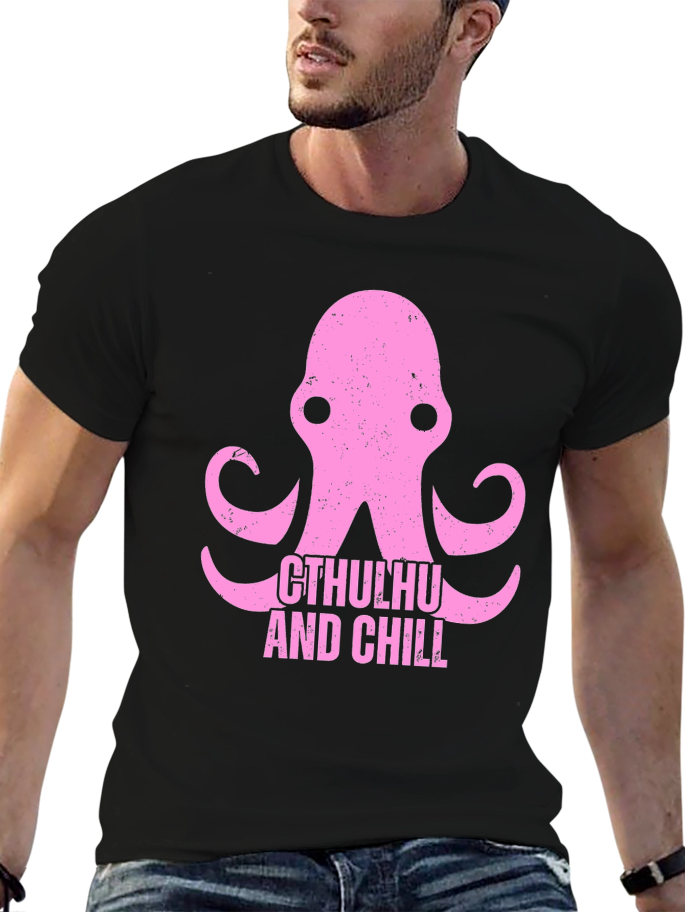 Cthulhu and Chill Graphic T-Shirt