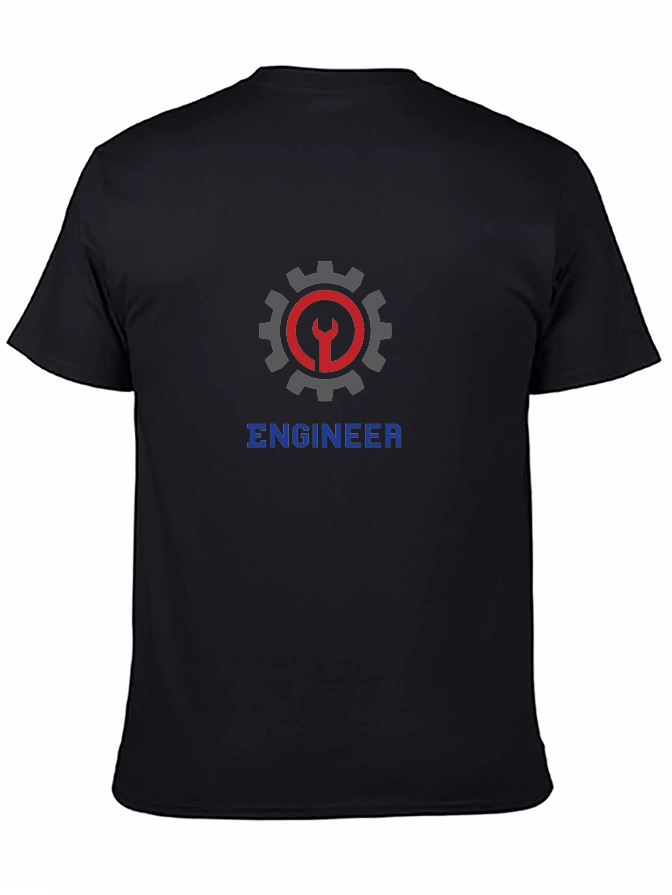 Engineer Graphic T-Shirt - Black Crew Neck