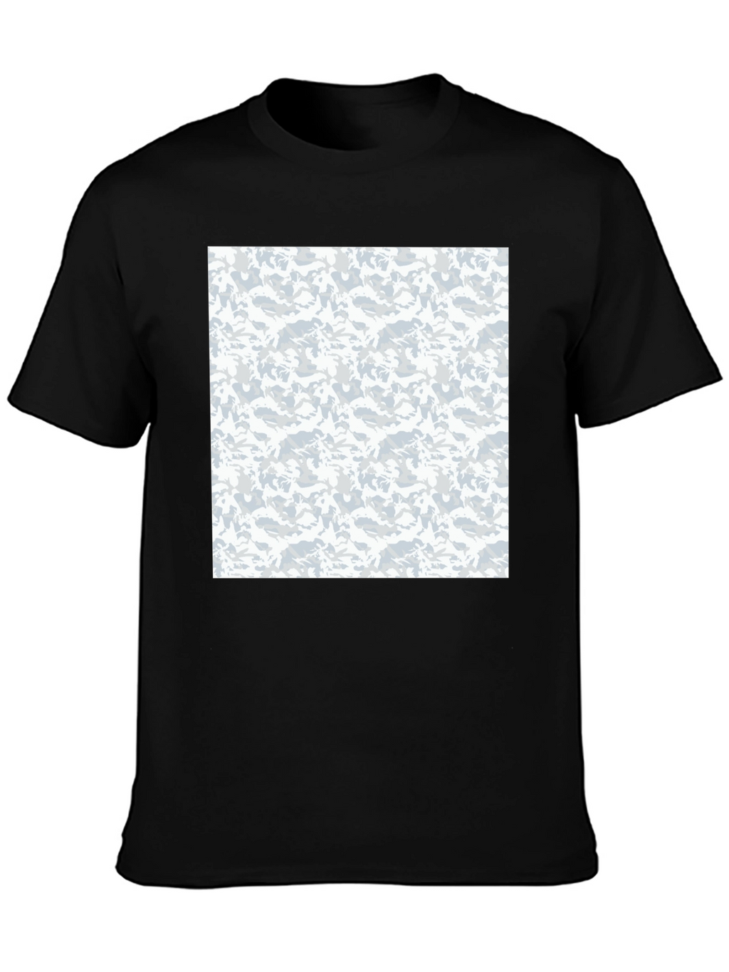 Urban Camo Print Black T-Shirt